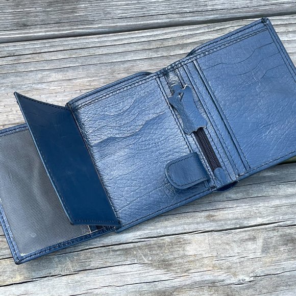 Handmade Leather Wallet Men Card Holder Purse Genuine Leather Bi fold Wallet - Picture 5 of 14